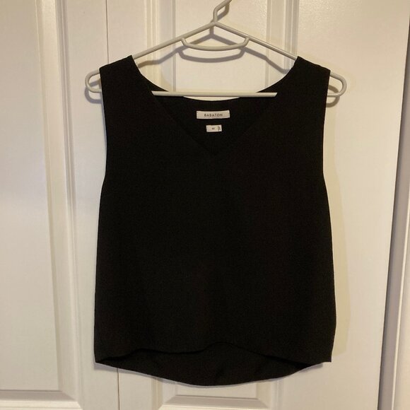 Babaton Black Sleeveless Blouse, Size XS - Picture 1 of 4